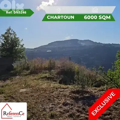 EXLUSIVE prime Land for sale in Chartoun أرض مميزة للبيع في شارتون