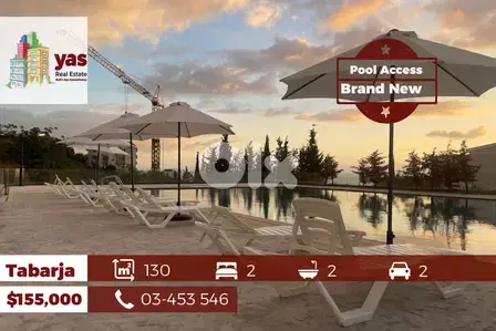 Tabarja 130m2 | Brand New | High End | Pool Access |  View | ABA