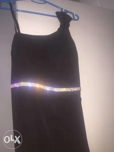 long black dress- Prom dress- Robe- Graduation