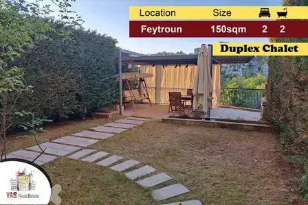 Feitroun/Univers 150m2 | 75m2 Terrace/Garden | Duplex Chalet | BA |