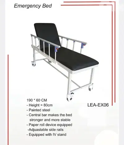 emergency bed with barriers