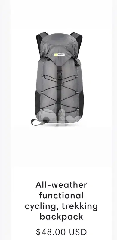 backpack for cycling