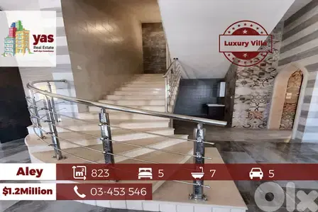 Aley 823m2 | Super Luxury Villa | 3 Floors | Premium Finishes | view|B