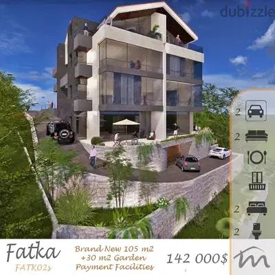 Fatka | 35% DOWNPAYMENT, 2 YEARS PAYMENT FACILITIES | 105m² + Garden