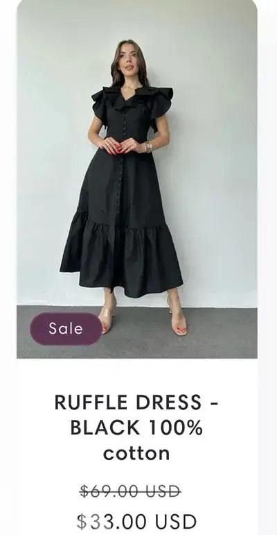 black dress