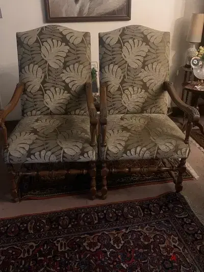 Armchairs vintage bergères