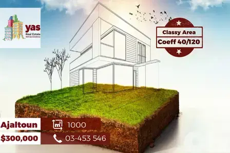 Ajaltoun 1000m2 | Land | Coeff 40/120 | Commercial | TS