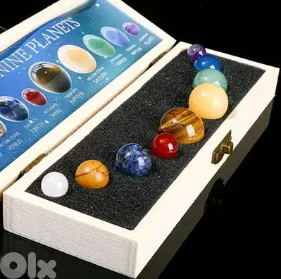 Deluxe Solar systeme hand made gem stones for decoration