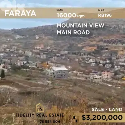 Land for sale in Faraya RB196 أرض للبيع في فاريا