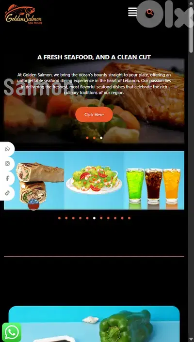 Online restaurant menu
