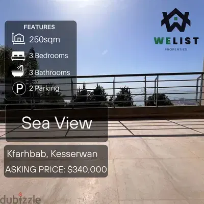 250sqm Apartment for sale in Kfarhbab, Kesserwan   REF: MA25MSKF250340