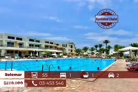 Kaslik / Solemar 55m2 | Modern Chalet | Furnished | Pool | CH/BG |