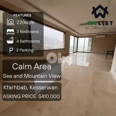 220sqm Apartment for sale in Kfarhbab, Kesserwan   REF: MA25MSKF220400