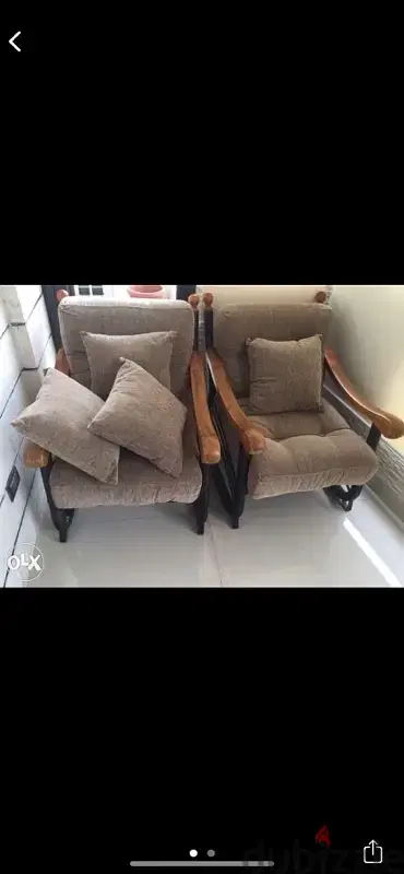 2 sofabeds 2 couches +table  غرفة قعدة