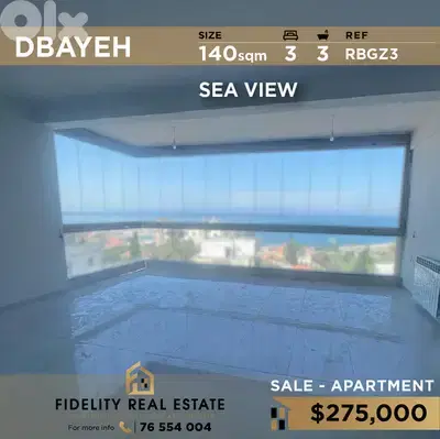 Apartment for sale in Dbayeh RBGZ3 شقة جديدة للبيع في ضبية،