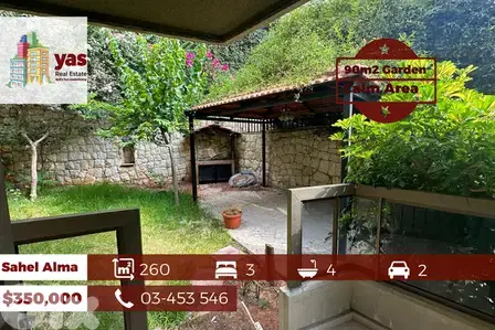 Sahel Alma 260m2 | 90m2 Garden/Terrace | Classy Area | High End | IV