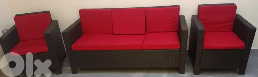 Resin outdoor sofa set