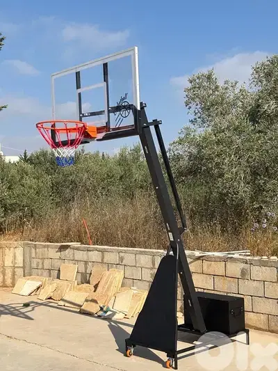 BOARD 152 cm x 92 cm Olympic Basketball hoop with iron base (BIG SIZE)
