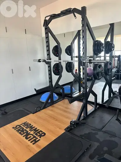 Power Rack laser اجنبي + Hammer Strength Platform