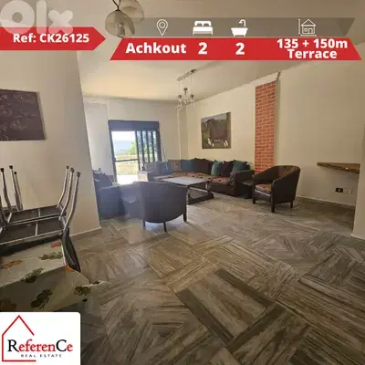 Apartment with Terrace in Aachqout شقة مع تراس في عشقوت