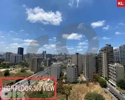 High Floor – Ashrafieh Sioufi | Panoramic City View ! REF#KL122998 ! High Floor – Ashrafieh Sioufi | Panoramic City View ! REF#KL122998 !