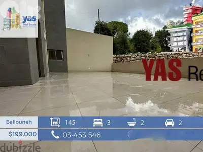 Ballouneh 145m2 | 100m2 Terrace | Private Entrance | View | New | Ballouneh 145m2 | 100m2 Terrace | Private Entrance | View | New |
