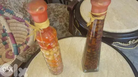 قناني مطبخ للديكور جوز