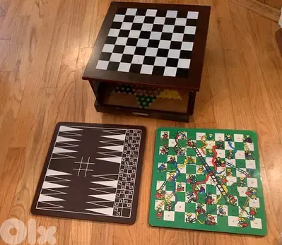 Wooden 7 in 1 board game