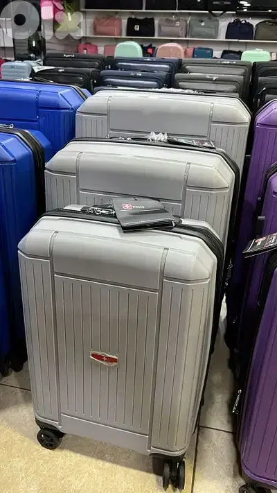 8I-539225 SwissGear Set polycarbonate unbreakable travel bag suitcase