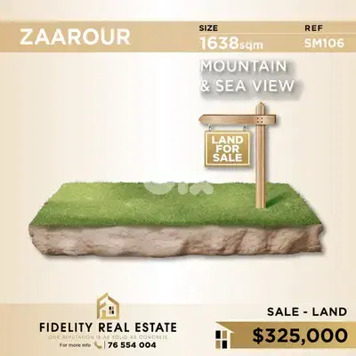 Land for sale in Zaarour SM106 أرض للبيع في الزعرور