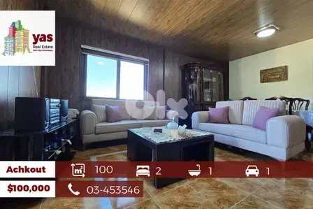 Achkout 100m2 | Well Maintained | Panoramic Mountain View | DA |