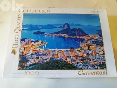 Clementoni 1000 PC 69*50cm Puzzle/Travel/"Rio de Janeiro" Made in Ital