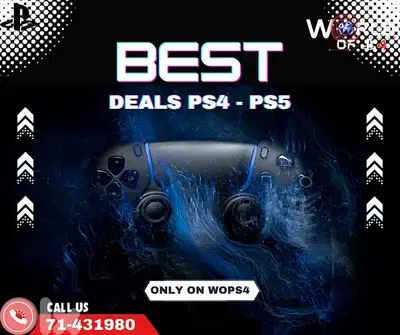 ps4 and ps5 with 1year warranty