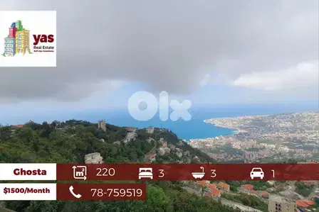 Ghosta 220m2 | Furnished Flat | Unbeatable Sea View | Calm Area | KH