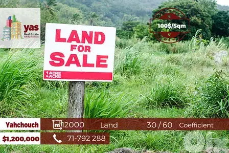 Yahchouch 12000m2 Land | 360° Panoramic Views | 30 / 60 | Premium | WA