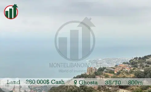 Land for Sale in Ghosta with Open sea View !!!
