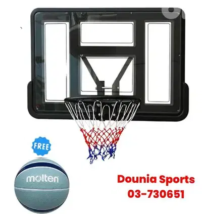 95$ buy basketball hoop mounted (110×70cm) get free basketball molten