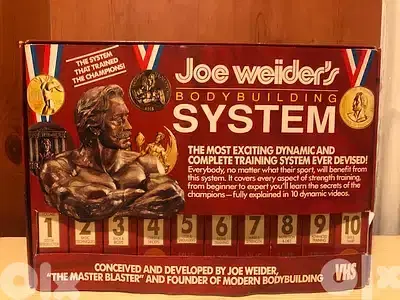 Joe Weider bodybuilding system on 10 vhs box set