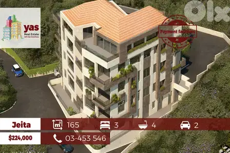 Jeita 165m2 | Under Construction | Payment Facilities | Calm Area | BA