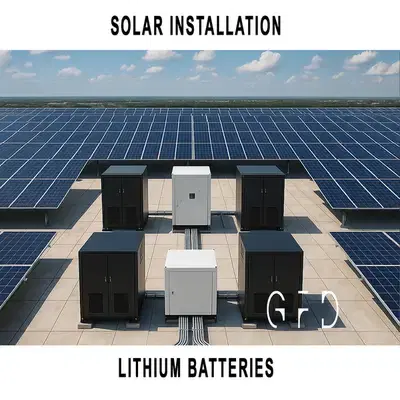 Advanced Solar Systems with Lithium Battery Installation Support