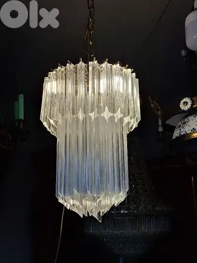 Italian original small murano chandelier