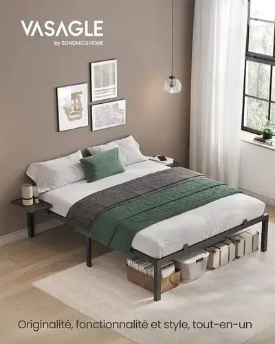 steel bed frames 140/160 cm available