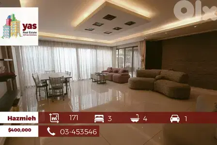 Hazmieh 171m2 | Private Entrance| Decorated | Prime Location | AA|