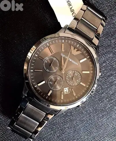 Original Emporio Armani Dark Grey watch for men
