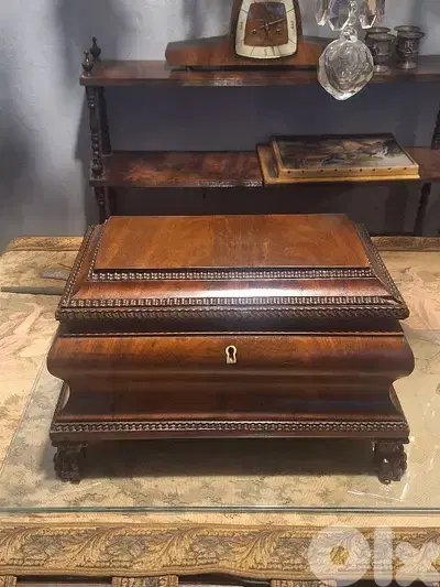 english antique jewellery box