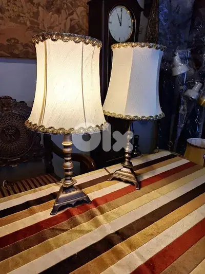 2 italian brass lamps