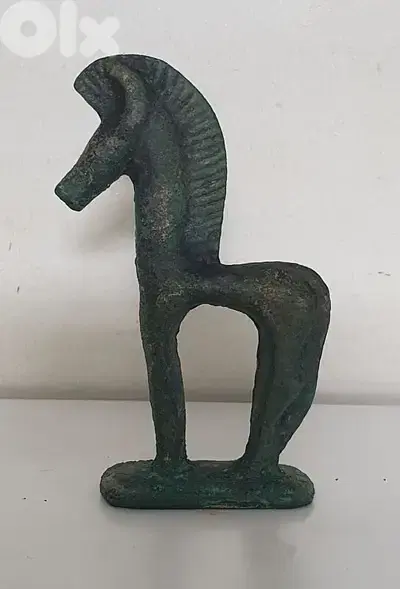 antique  bronze greek statue