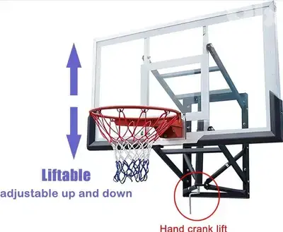 basketball mounted Backboard (140x80cm) (Tempered gass )