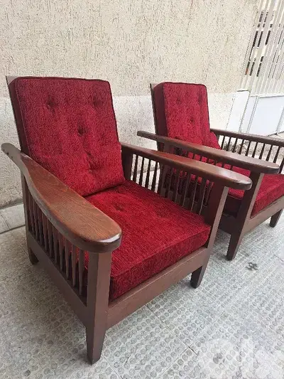 شازموريس عدد٢ خشب زين اصلي قديم ضهر متحرك مميز جدا chaise morise