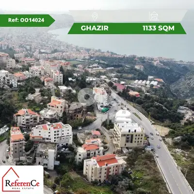 Land on the main street of ghazir أرض للبيع في غزير